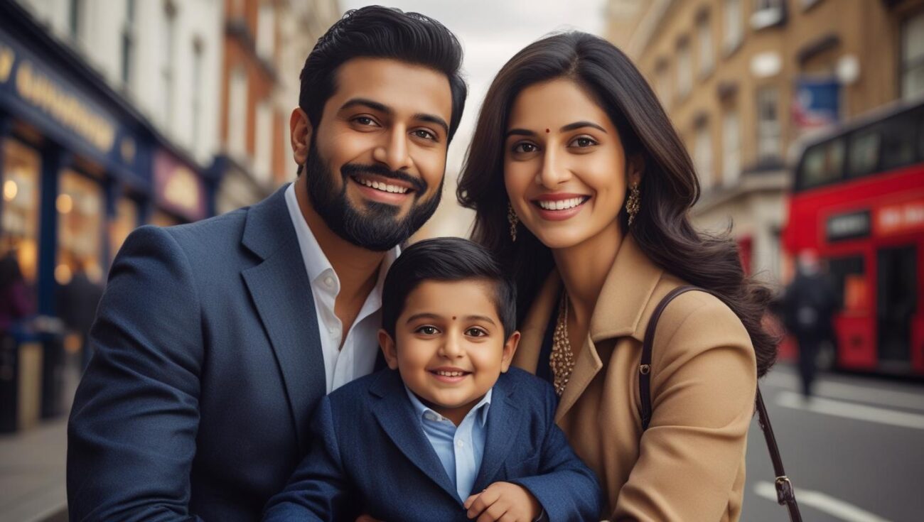 A Happy Couple and their son - uk